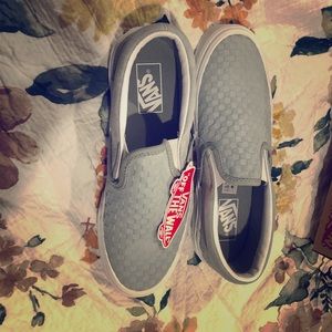 Unworn Vans classic slip-on shoes